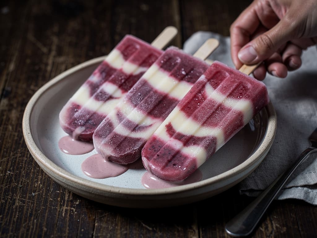 Berry Coconut Ice Pops