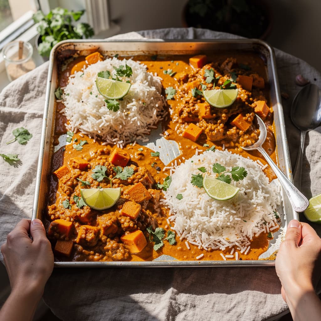 Sweet Potato Red Lentil Curry