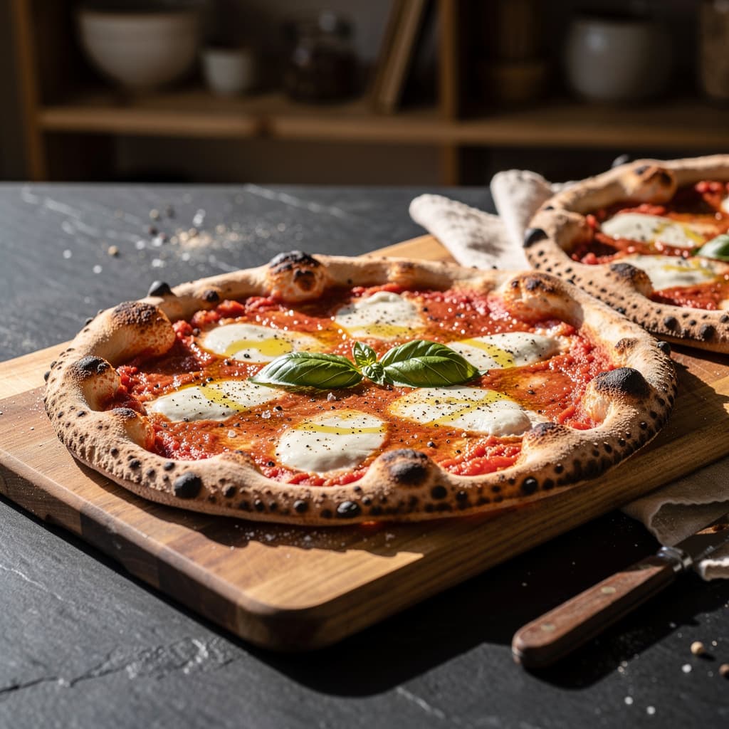 Big Green Egg Margherita Pizza
