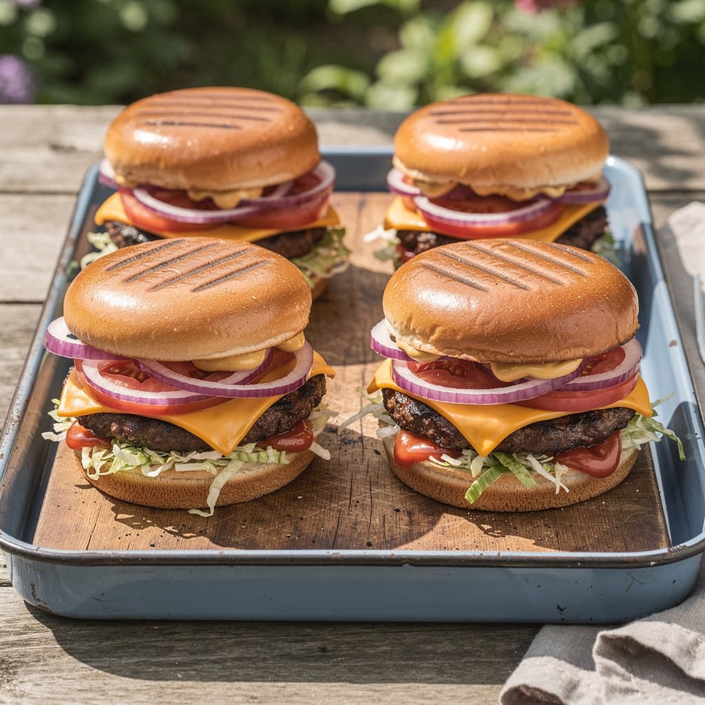 Charcoal Beef Burgers