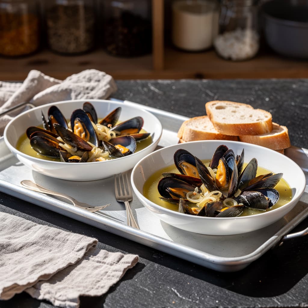 Mussels with White Wine