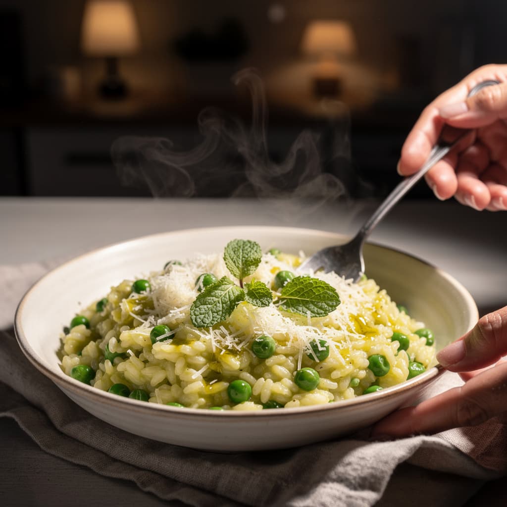 Pea Lemon Risotto