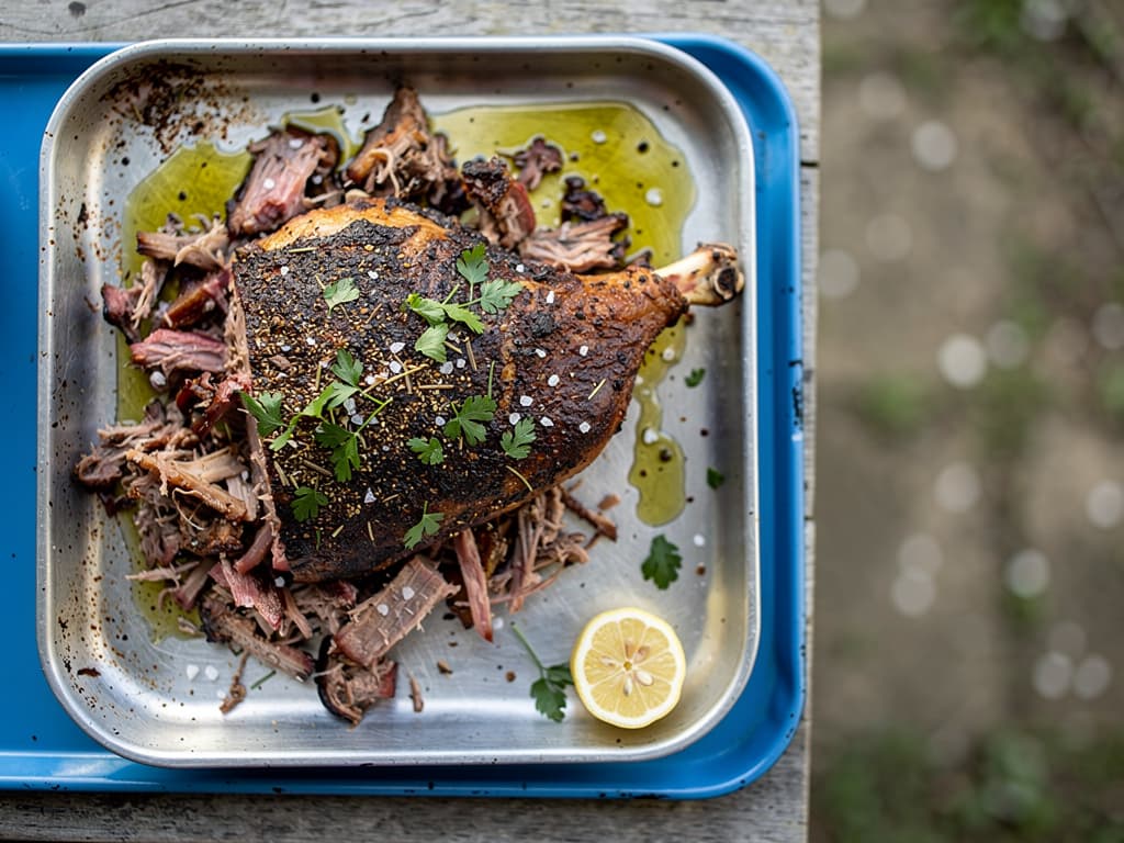 Big Green Egg Lamb Shoulder