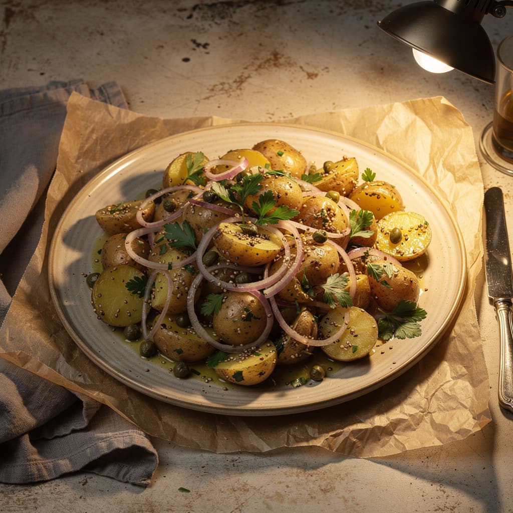 Warm Potato Mustard Salad