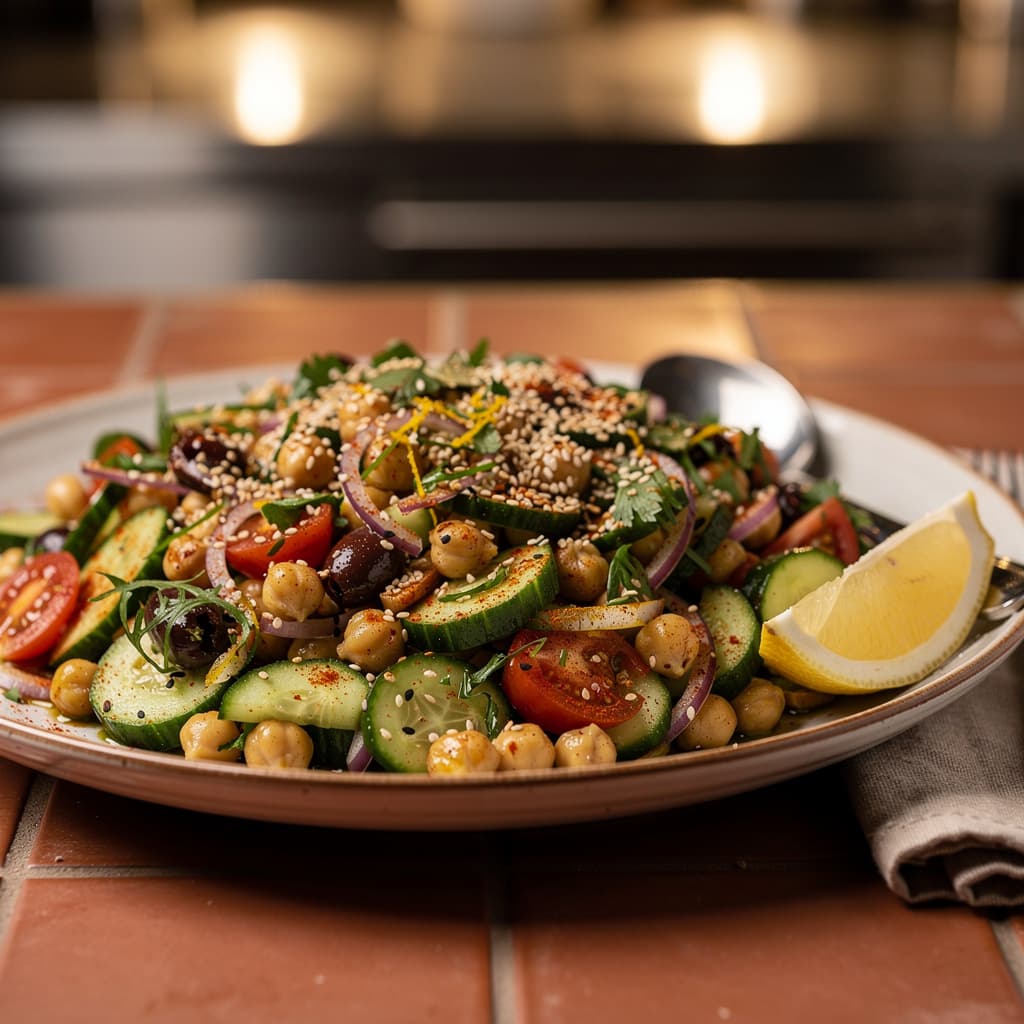 Chickpea Cucumber Salad