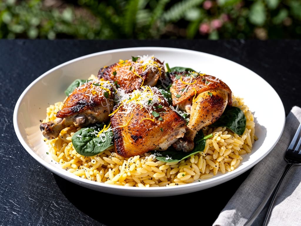 One-Pan Chicken and Orzo