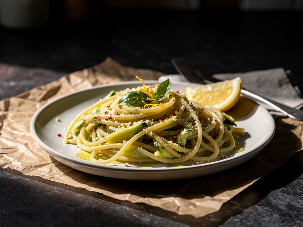 One-Pot Courgette Pasta