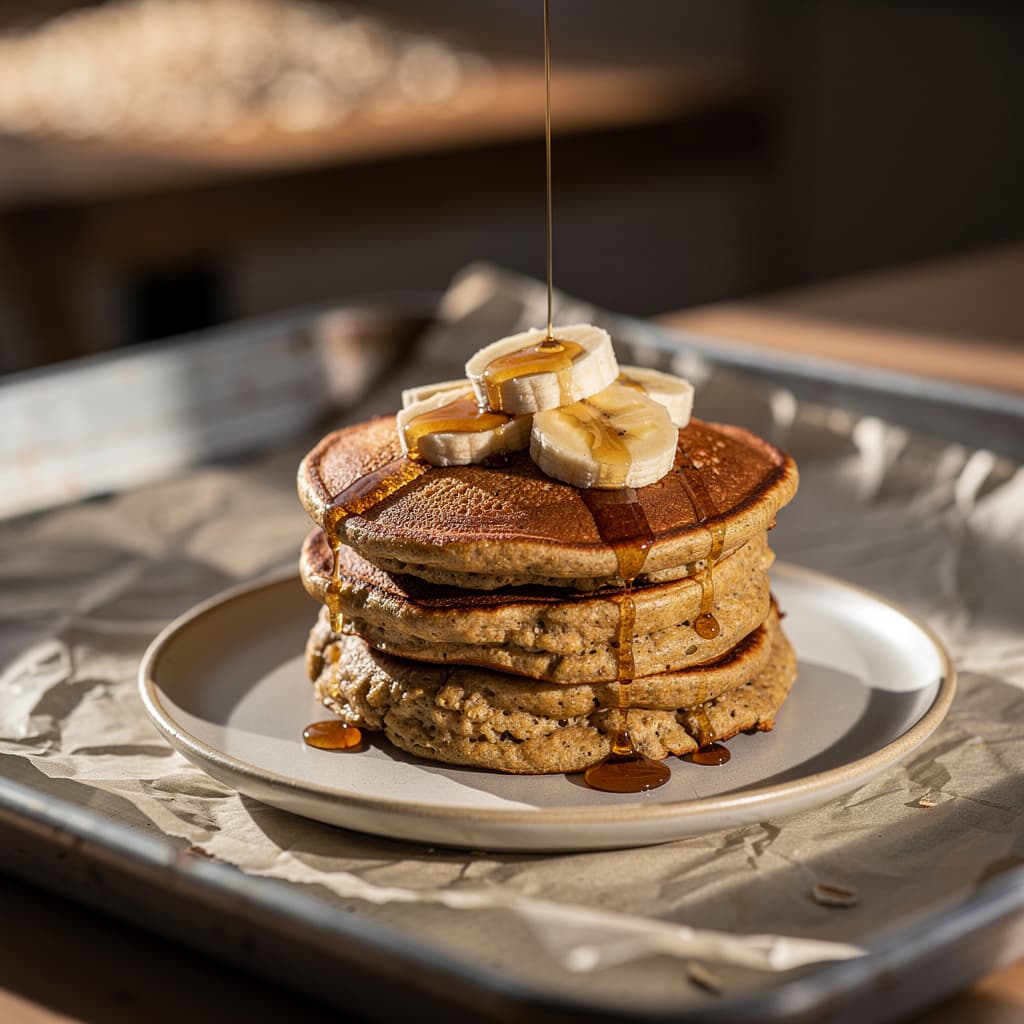Banana Oat Pancakes