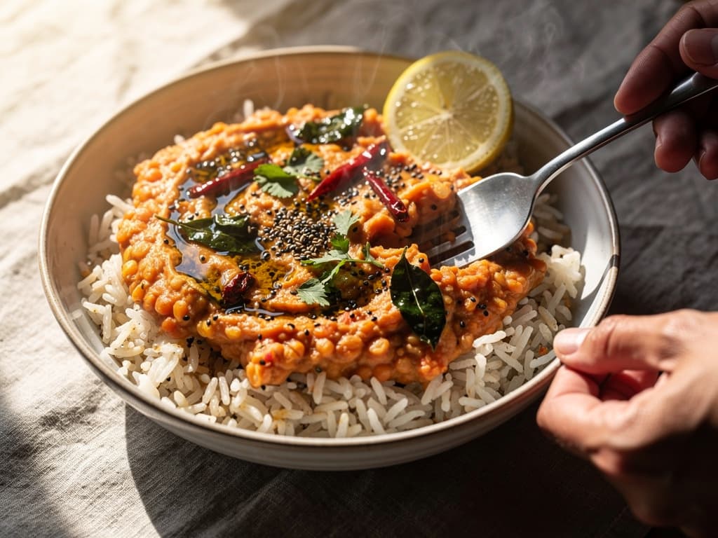 Red Lentil Coconut Dal