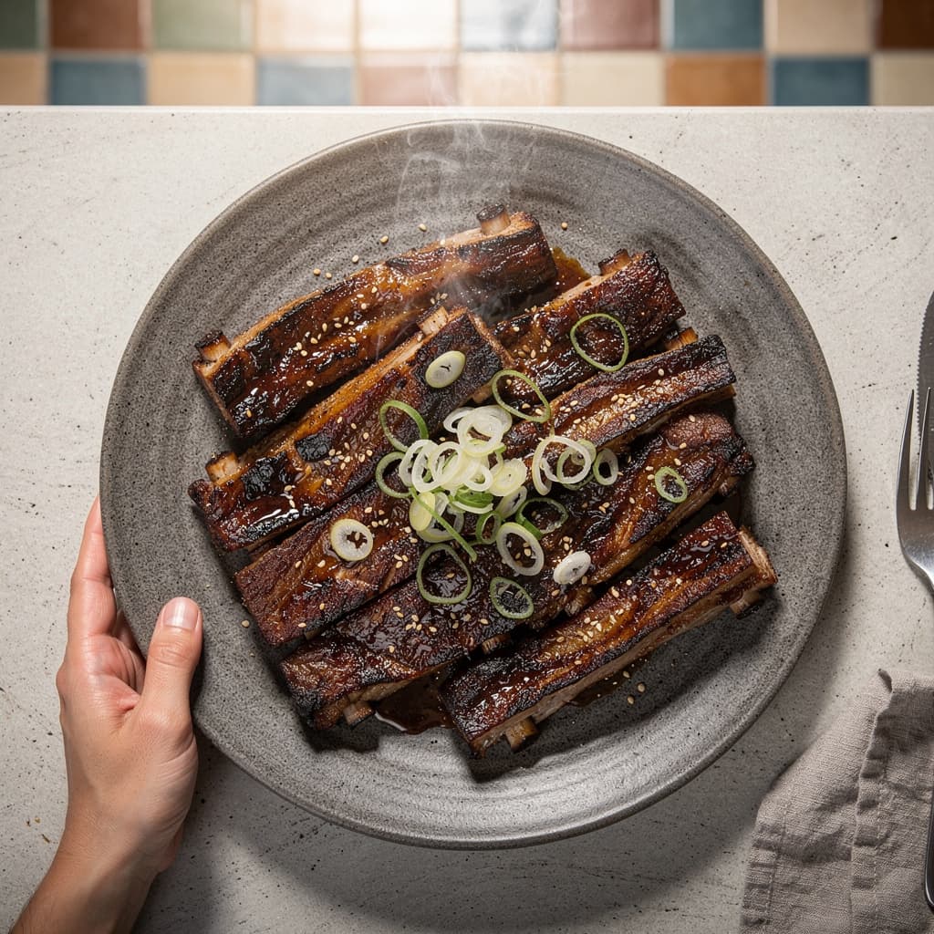Korean Barbecue Beef Short Ribs