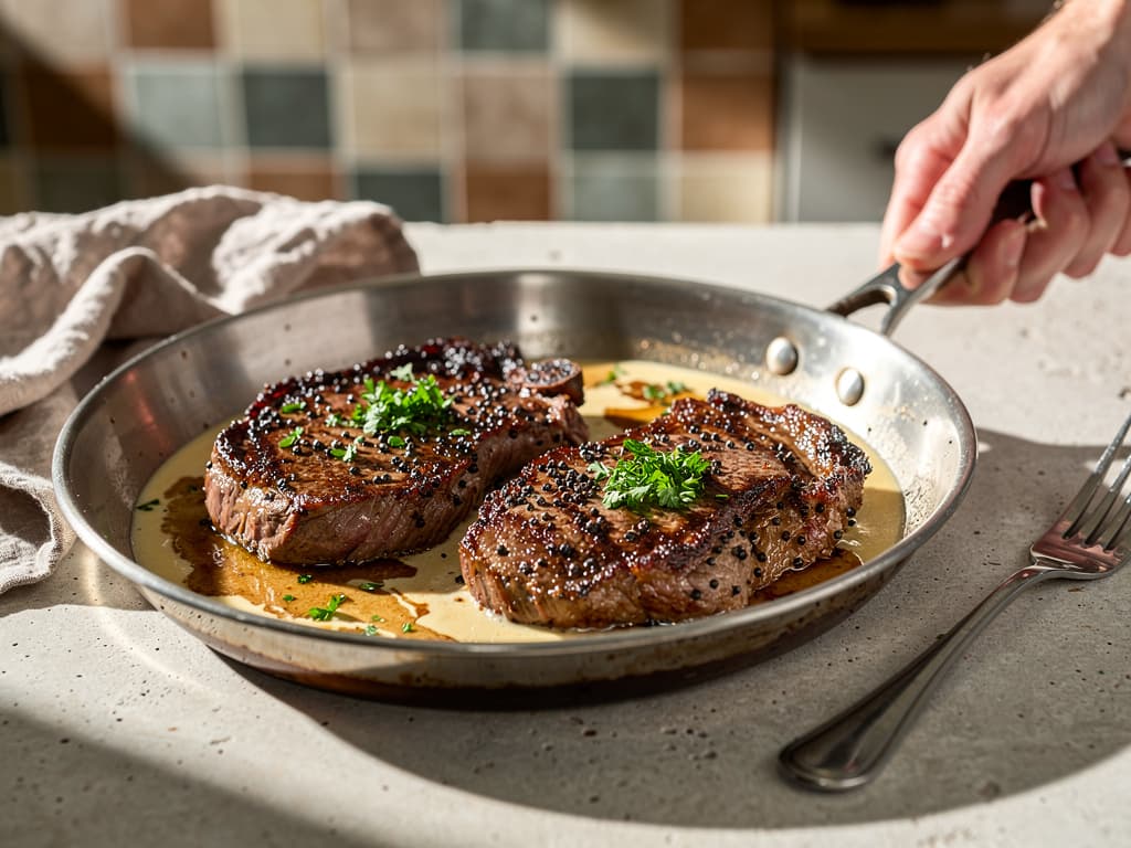 Steak au Poivre