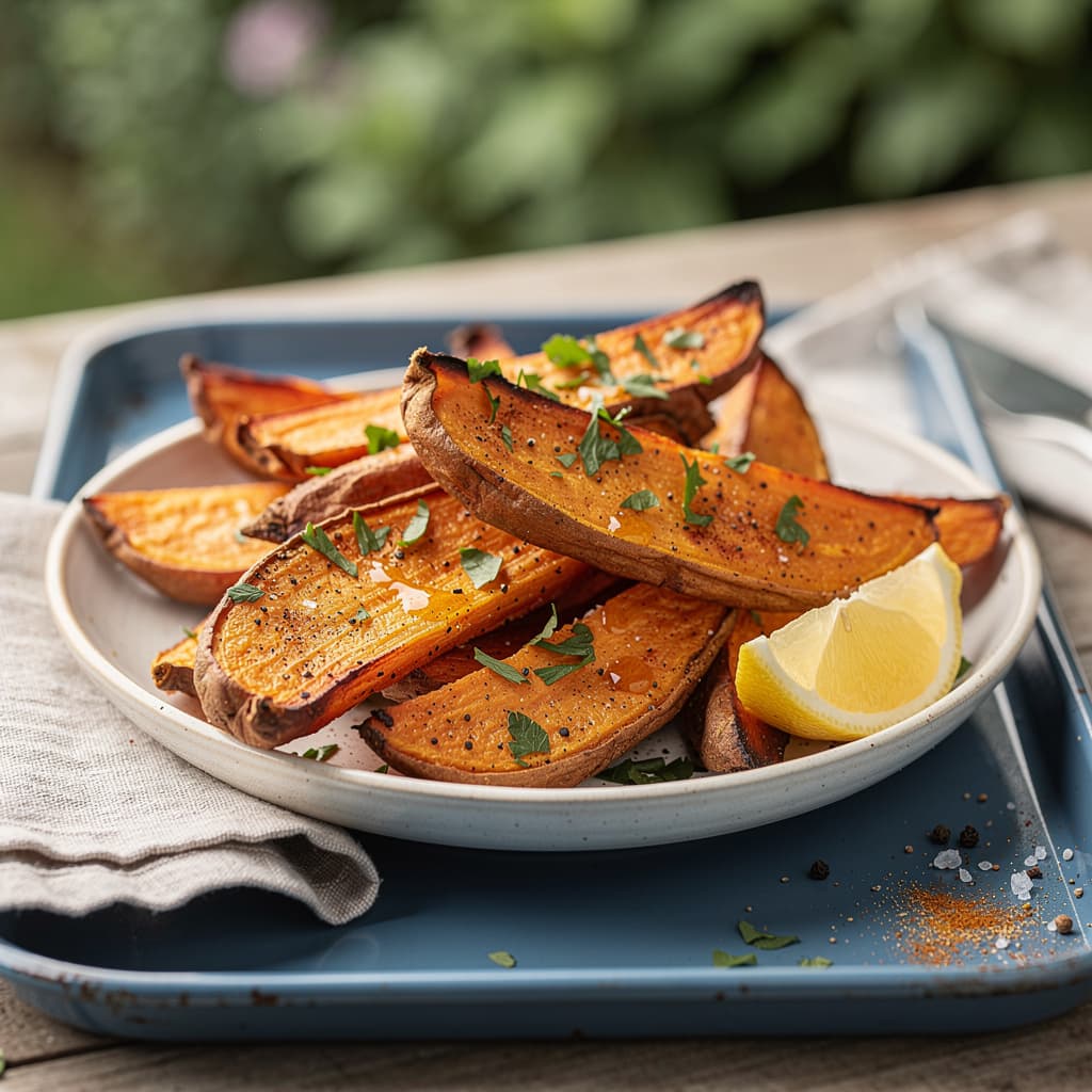 Roasted Sweet Potato Wedges
