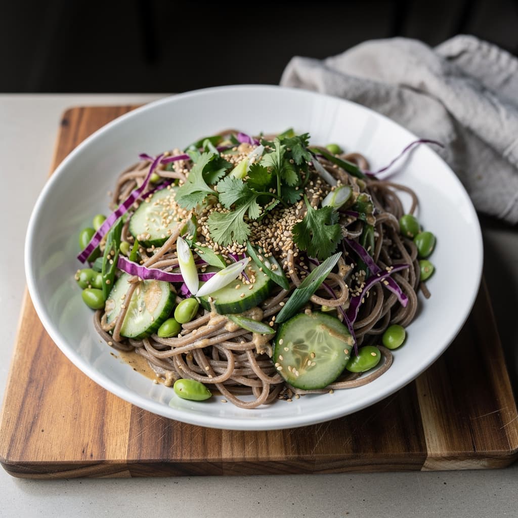 Soba Noodle Edamame Salad
