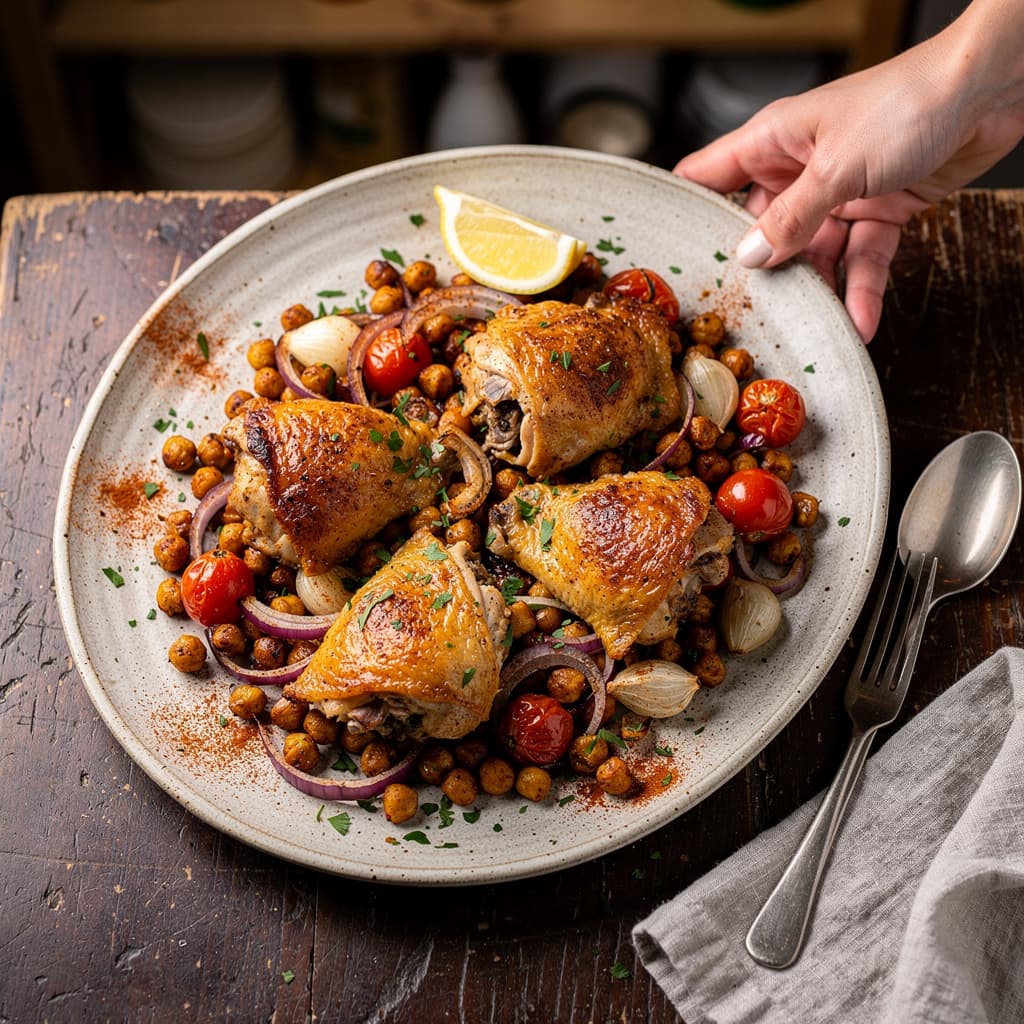 Chicken and Chickpea Traybake