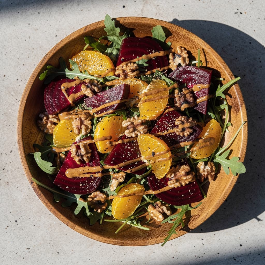 Beetroot Orange Walnut Salad