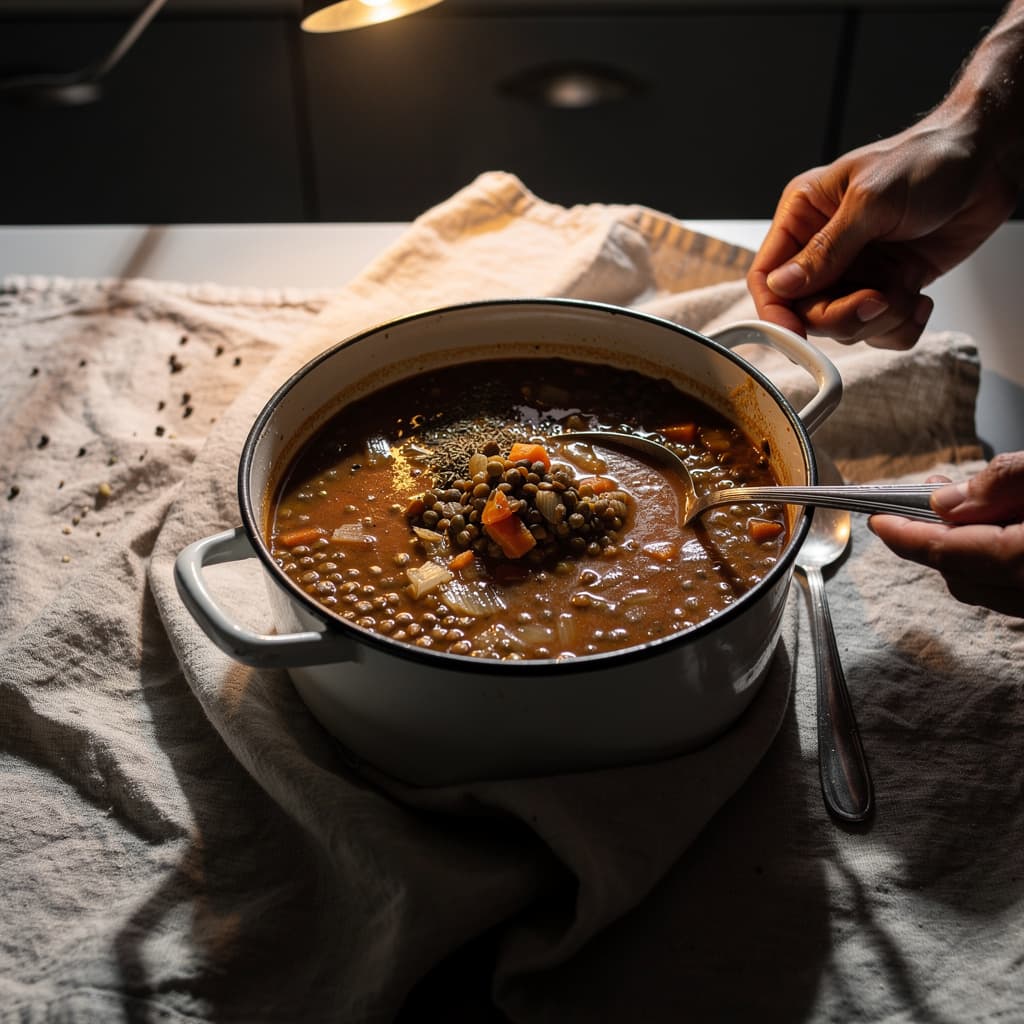 Fakes Greek Lentil Soup