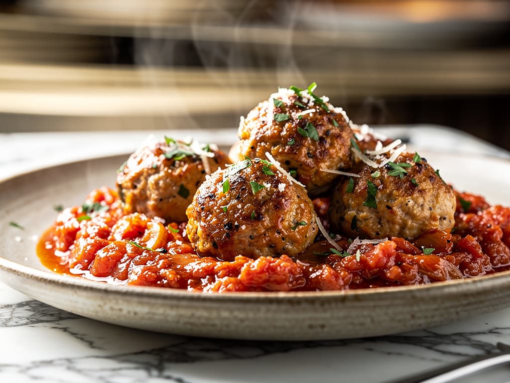 Chicken Meatballs in Tomato Sauce