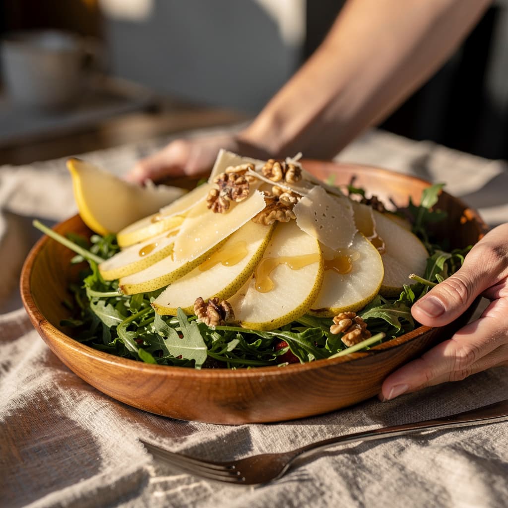 Rocket Pear Parmesan Salad