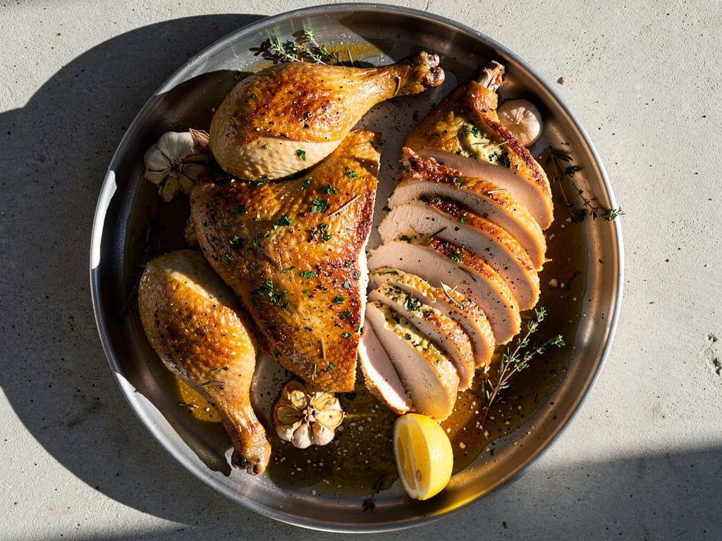 Roast Chicken with Herb Butter
