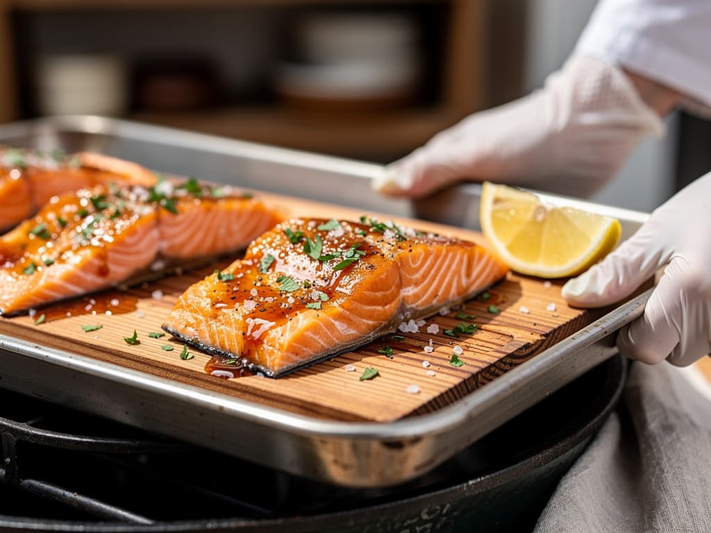 Big Green Egg Cedar-Plank Salmon