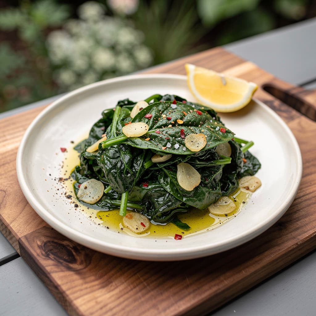 Garlic Sauteed Spinach