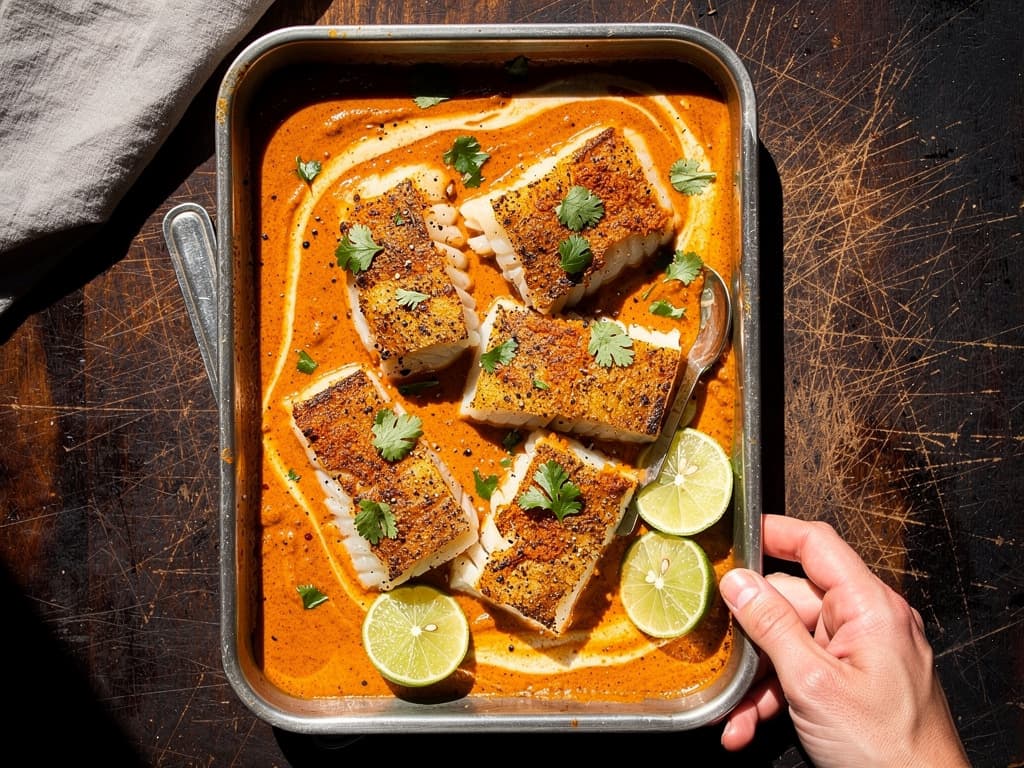 Spiced Fish with Coconut Sauce
