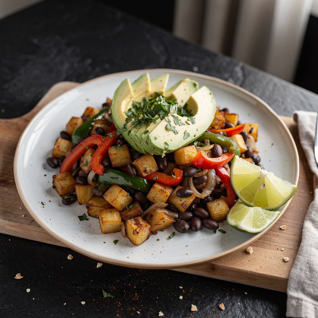 Breakfast Bean and Potato Hash
