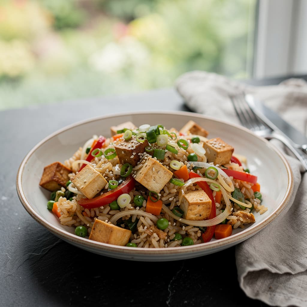 Tofu Vegetable Fried Rice