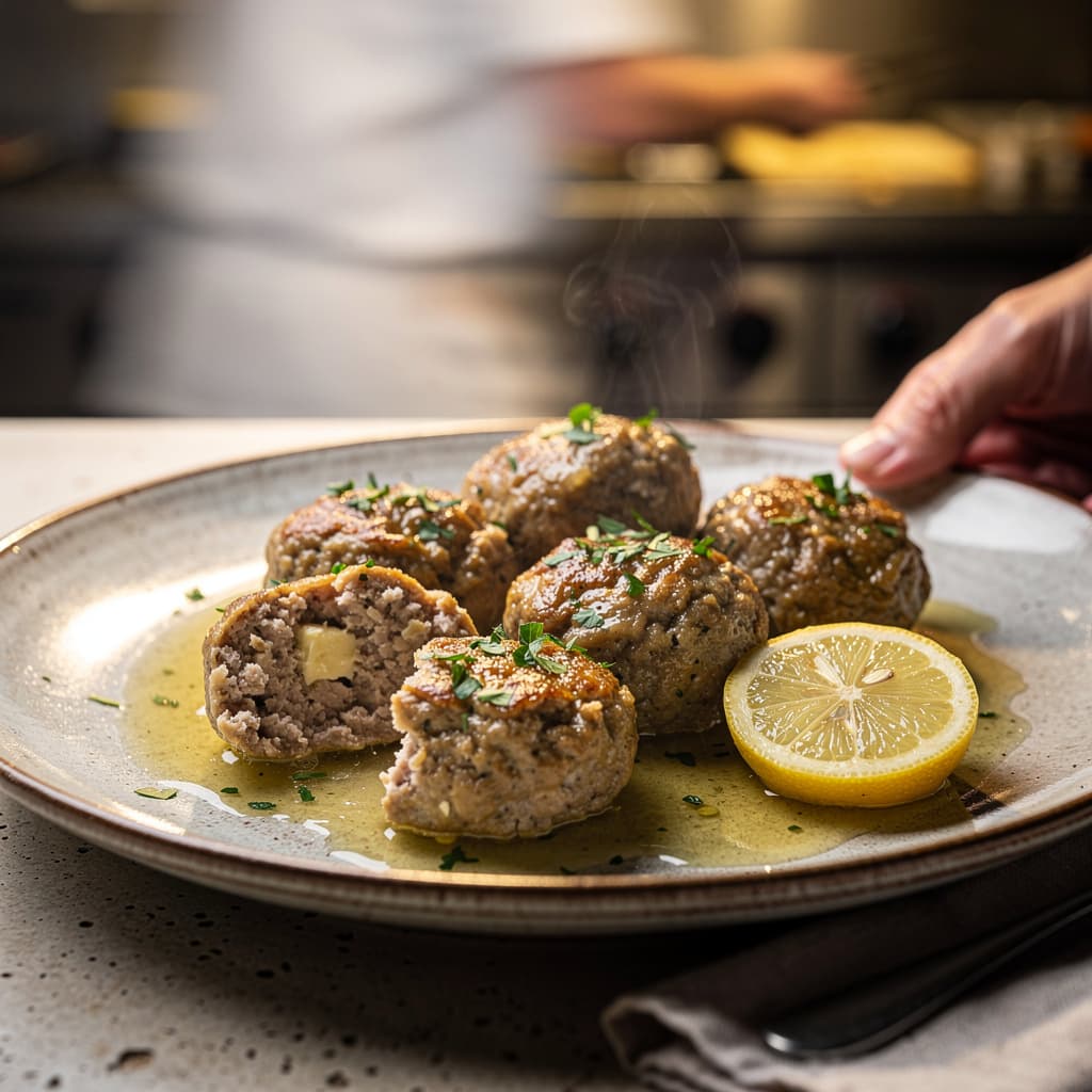 Turkey Meatballs with Lemon