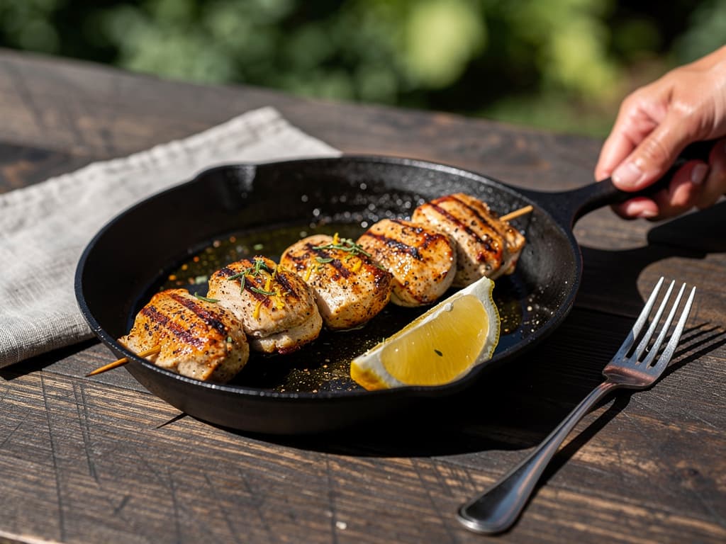 Lemon Oregano Chicken Souvlaki