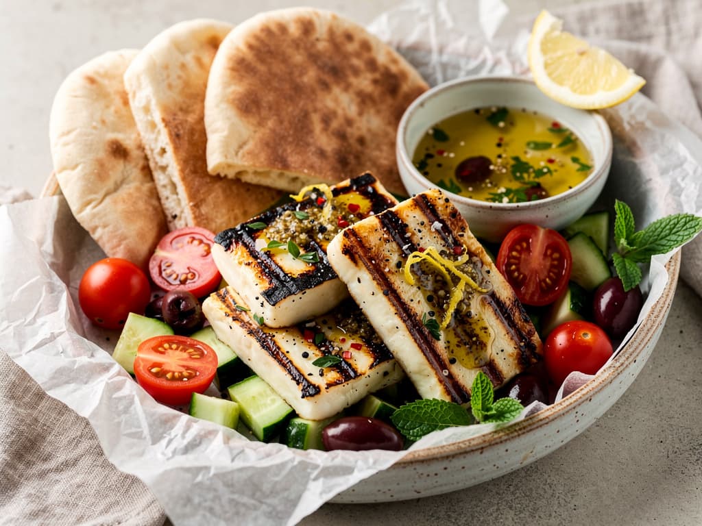 Charcoal Grilled Halloumi
