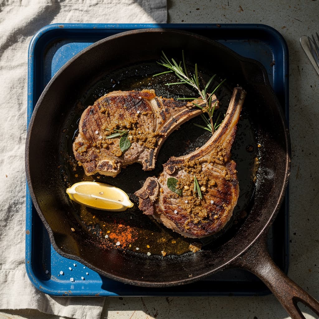 Rosemary Garlic Lamb Chops