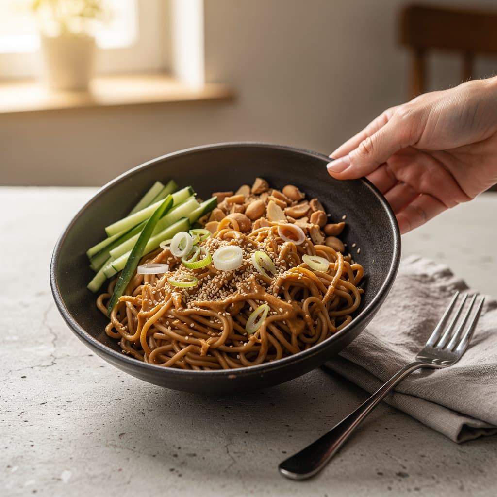 Peanut Sesame Noodles