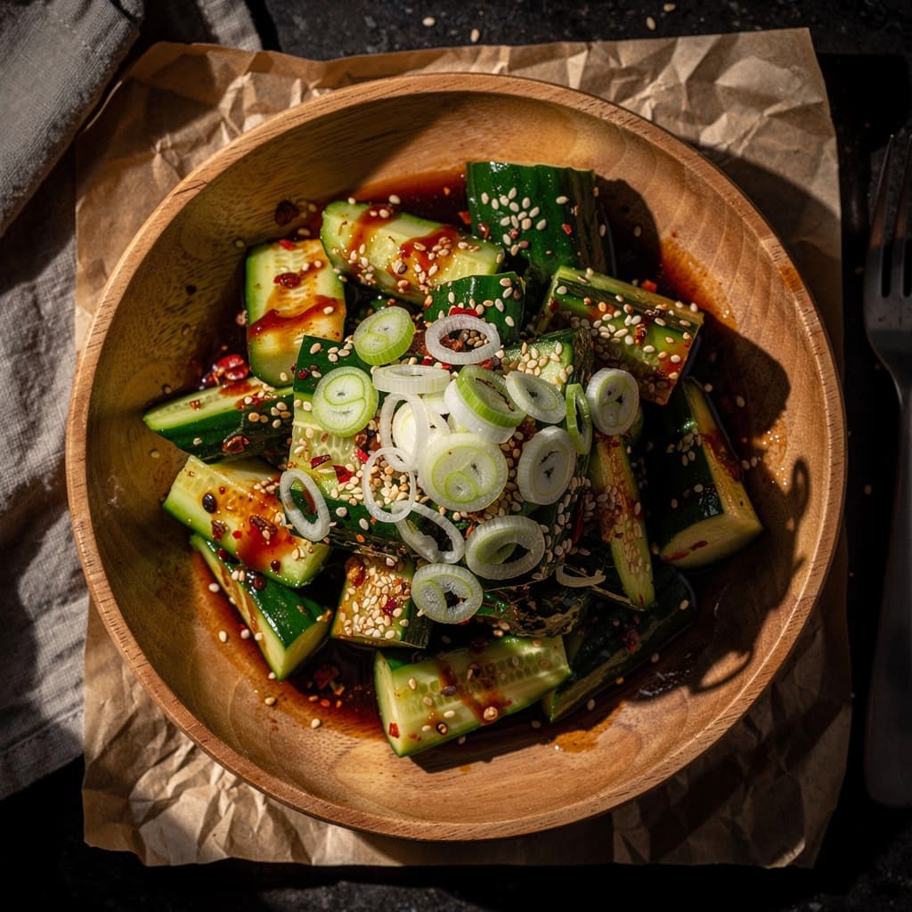 Smashed Cucumber Salad