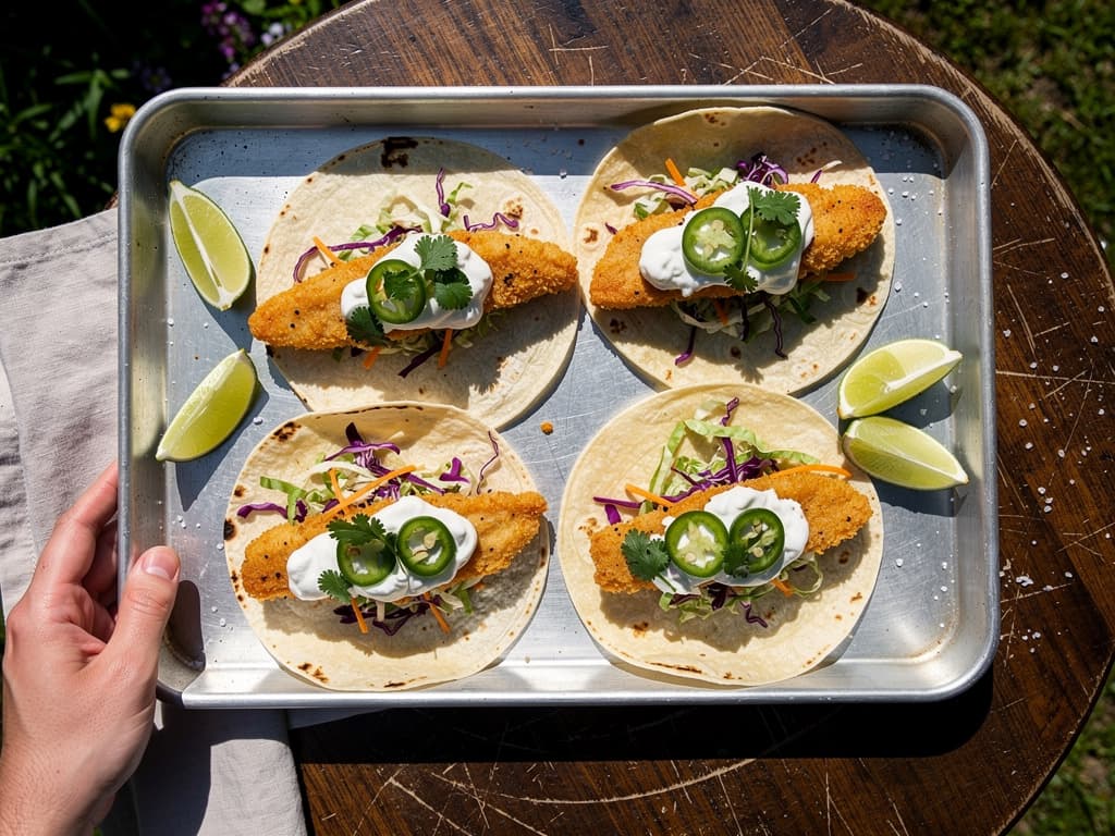 Fish Tacos with Lime